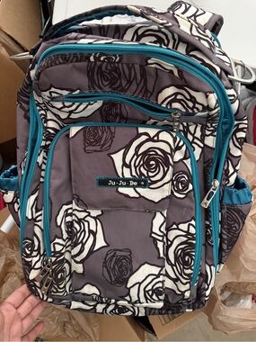 Ju-Ju-Be Backpack with Teal Trim